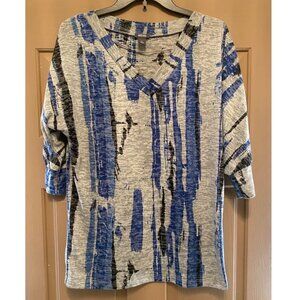 Kenneth Cole Reaction V-Neck Top size Medium
